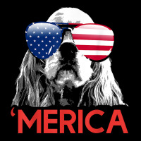 Merica Cocker Spaniel American Flag 4th Of July T Shirt Adjustable Cap | Artistshot