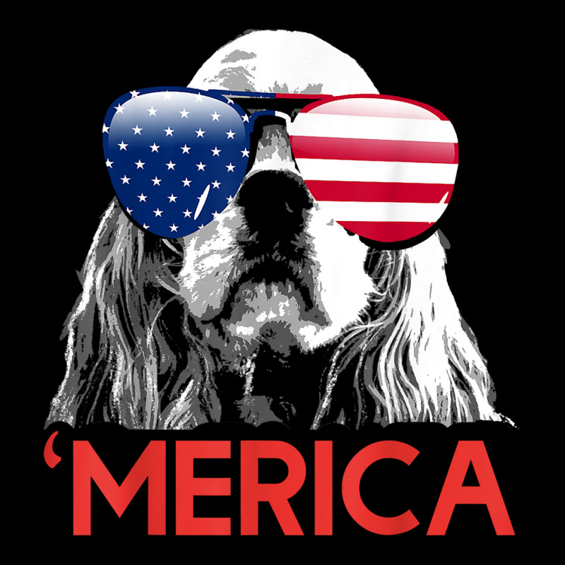 Merica Cocker Spaniel American Flag 4th Of July T Shirt Adjustable Cap by franceskagilland | Artistshot