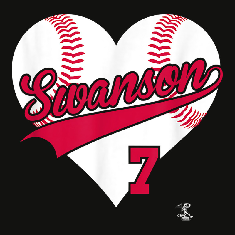  Womens My Heart Belongs To Dansby Swanson V-Neck T