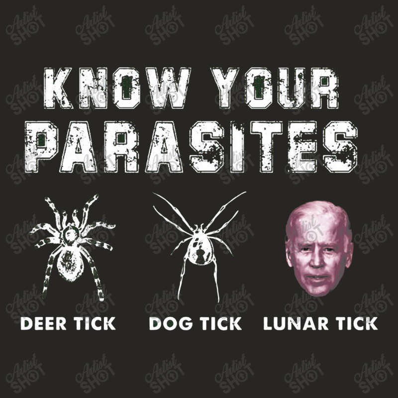 Know Your Parasites Anti Biden,anti Biden Ladies Fitted T-Shirt by butuhbahu | Artistshot