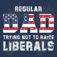 Regular Dad Trying Not To Raise Liberals Usa Flag Men Denim Jacket | Artistshot