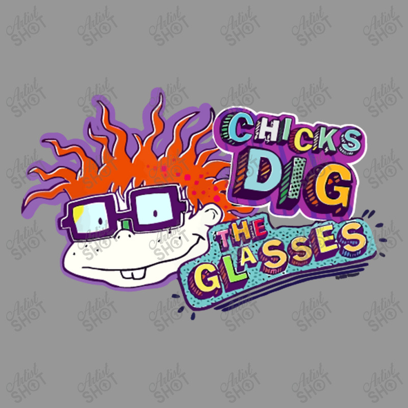 Rugrats Chicks Dig The Glasses Badge Women's V-Neck T-Shirt by aldishuher | Artistshot