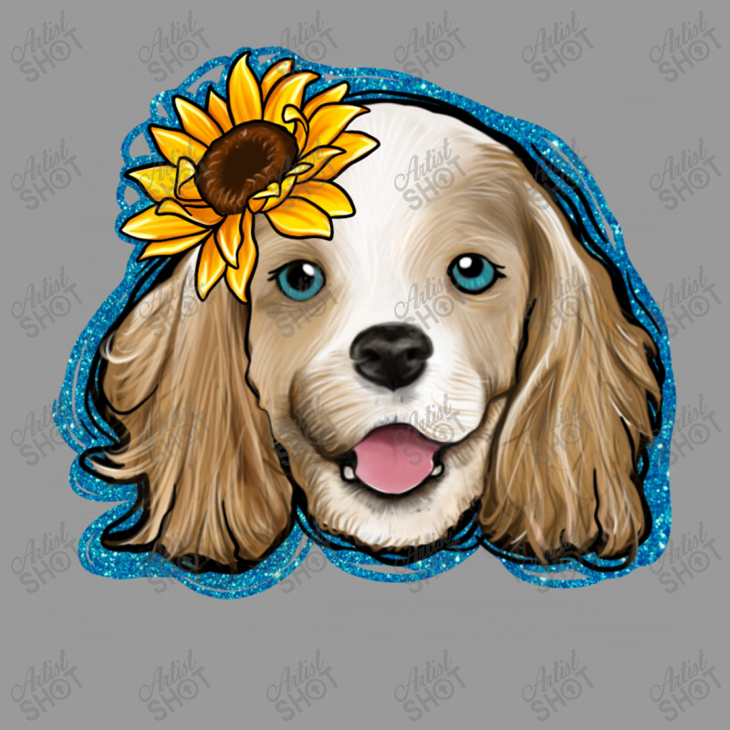 Cocker Spaniel Sunflower Baby Bibs by Jasminsmagicworld | Artistshot