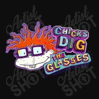 Rugrats Chicks Dig The Glasses Badge Crop Top | Artistshot