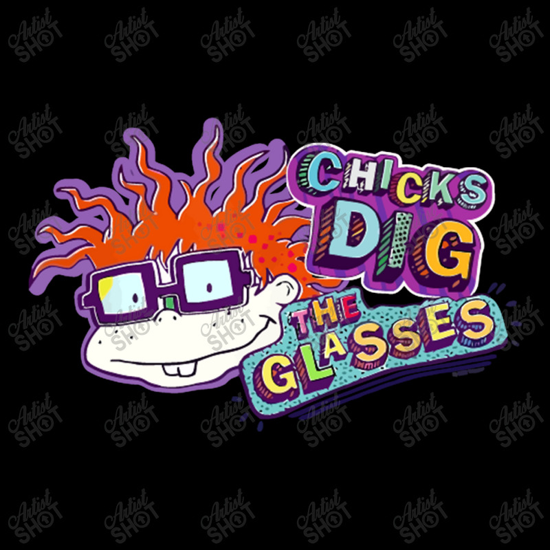 Rugrats Chicks Dig The Glasses Badge Maternity Scoop Neck T-shirt by aldishuher | Artistshot