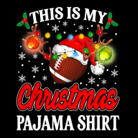 Football This Is My Christmas Football Pajama Lights Santa Xmas 124 Fo Fleece Short | Artistshot