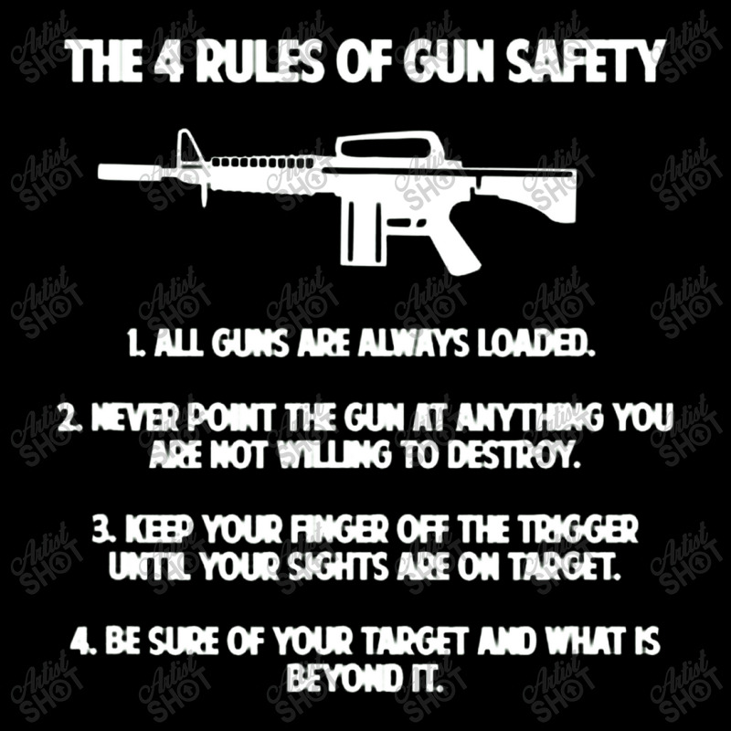 4 Rules Of Gun Safety Well Regulated Militia 2nd Amendment Adjustable ...