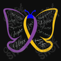 Fight Bladder Cancer Awareness Butterfly Crop Top | Artistshot