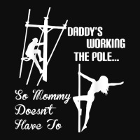 Mens Daddy Work Pole So Mommy Doesnt Have To Lineman Tshirt T Shirt Crop Top | Artistshot