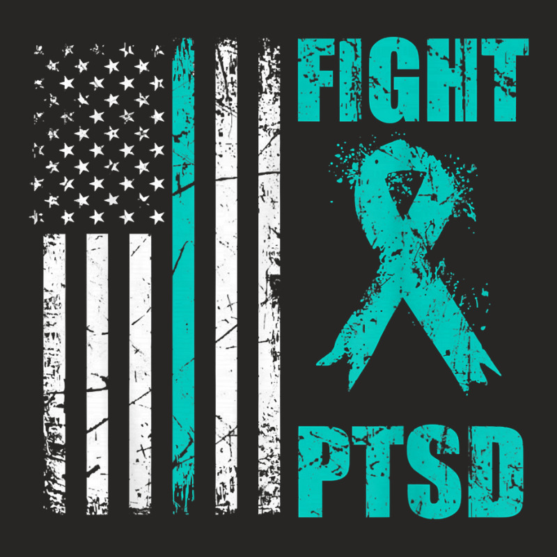 Mens Fight Ptsd Awareness American Flag Veteran Support T Shirt Ladies Fitted T-Shirt by abdurrehmancappucci | Artistshot