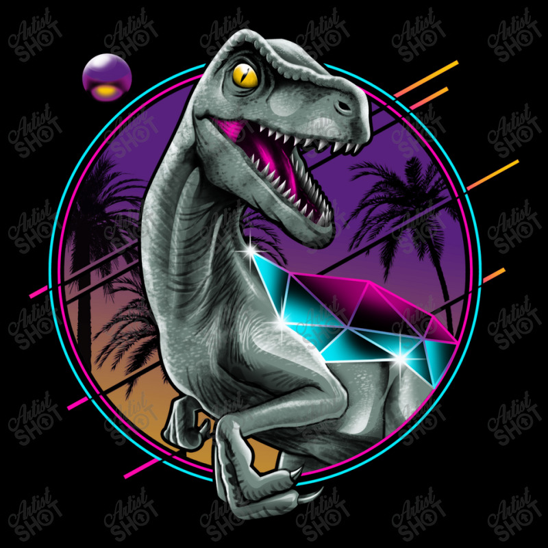 Rad Velociraptor Pocket T-shirt | Artistshot