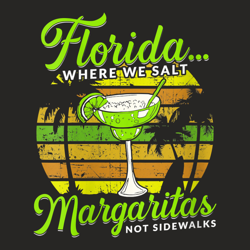 Womens Florida Salt Margaritas Not Sidewalks Beach Winter Holiday V Ne Ladies Fitted T-Shirt by abdurrehmancappucci | Artistshot