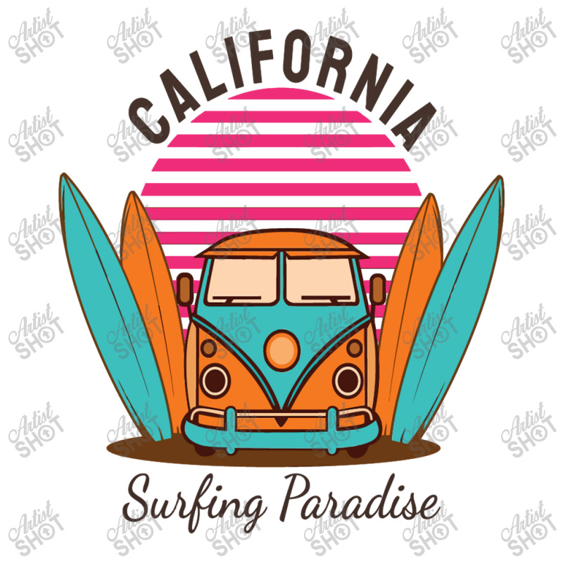 California Surfing Paradise V-Neck Tee by aldishuher | Artistshot