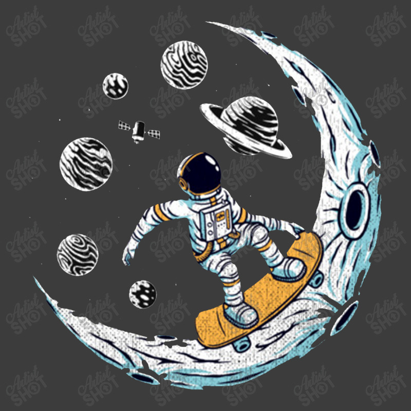 Skating Astronaut Moon Men's Polo Shirt | Artistshot