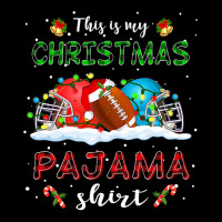 Football This Is My Christmas Pajama Football Xmas Boys Men 419 Women's V-neck T-shirt | Artistshot