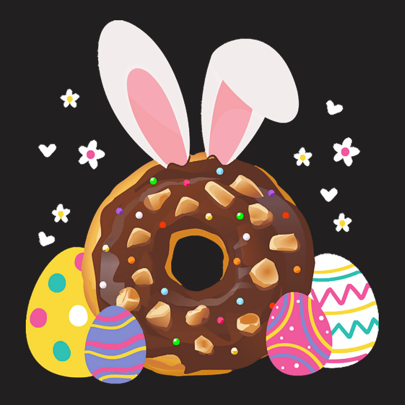 Donut Lover T  Shirt Easter Donut Bunny Ears Eggs Cute Dessert Pastry T-shirt | Artistshot