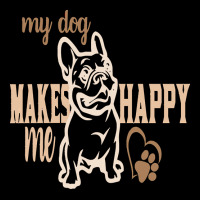 My Dog Makes Me Happy T  Shirt My Dog Makes My Happy T  Shirt Men's Long Sleeve Pajama Set | Artistshot