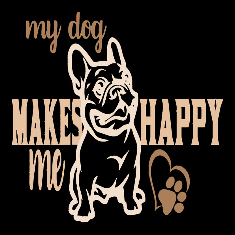 My Dog Makes Me Happy T  Shirt My Dog Makes My Happy T  Shirt Men's Long Sleeve Pajama Set | Artistshot