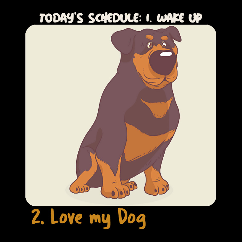 Rottweiler Lover T  Shirt Today's Schedule V-neck Tee | Artistshot