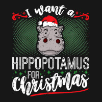 Hippopotamus I Want A Hippopotamus For Christmas Kid Women Men 67 Hipp Medium-length Apron | Artistshot