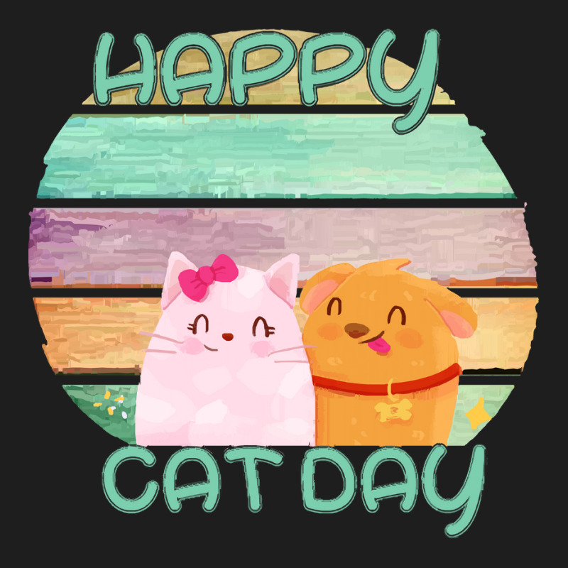 Happy Cat Day International Cat Day T  Shirt Happy Cat Day Internation Classic T-shirt by actsetting | Artistshot