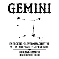 Gemini Zodiac Sign Maternity Scoop Neck T-shirt | Artistshot