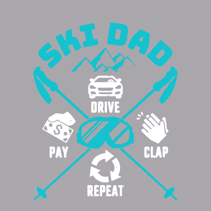 Ski Dad Drive Pay Clap Repeat Youth 3/4 Sleeve | Artistshot