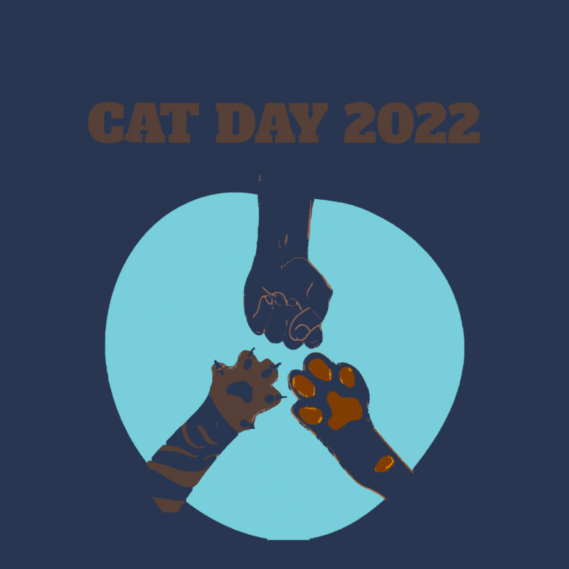 International Cat Day 2022 T  Shirt Happy International Cat Day 2022 T Ladies Denim Jacket by actsetting | Artistshot