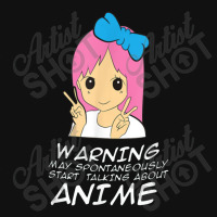 Anime Warning May Spontaneously Start Talking About Anime Skinny Tumbler | Artistshot