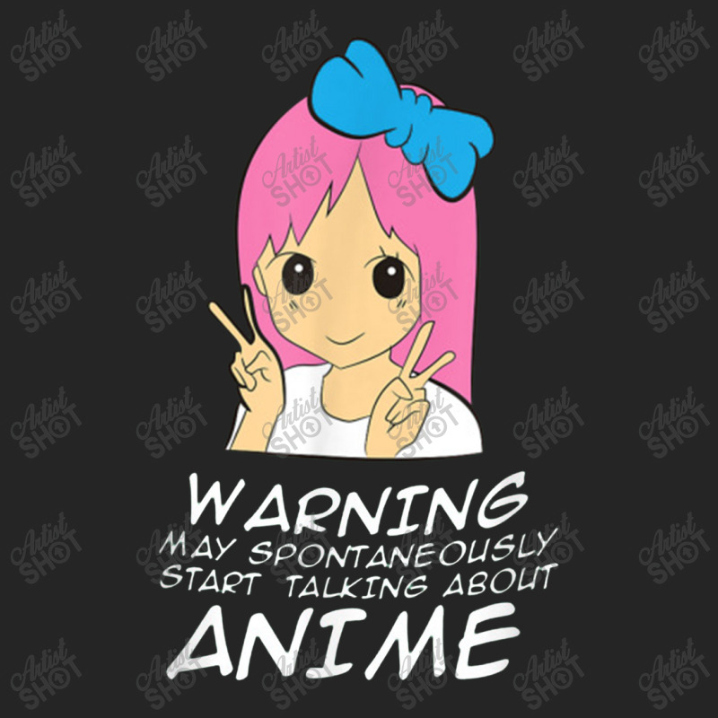 Anime Warning May Spontaneously Start Talking About Anime Unisex Hoodie | Artistshot