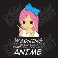 Anime Warning May Spontaneously Start Talking About Anime Waist Apron | Artistshot