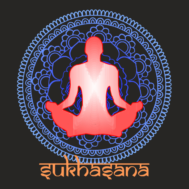 International Yoga Day 2021 T  Shirt International Yoga Day Sukhasana Ladies Fitted T-Shirt by trompeloise212 | Artistshot