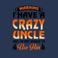 Warning I Have A Crazy Uncle Ladies Denim Jacket | Artistshot