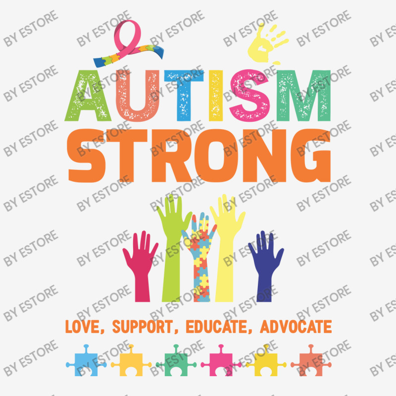 Autism Strong, Love, Support, Educate, Advocate, Puzzle, Hand, Hands Toddler 3/4 Sleeve Tee | Artistshot