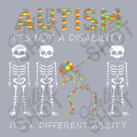 Autism It's A Different Ability Funny Dabbing Skeleton Gift Premium Tank Dress | Artistshot