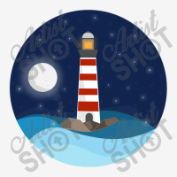 Illustration Of A Seascape And A Lighthouse At Night Adjustable Cap | Artistshot