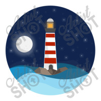 Illustration Of A Seascape And A Lighthouse At Night Unisex Hoodie | Artistshot