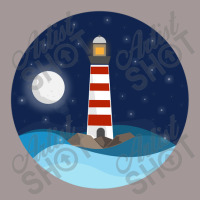 Illustration Of A Seascape And A Lighthouse At Night Vintage Short | Artistshot