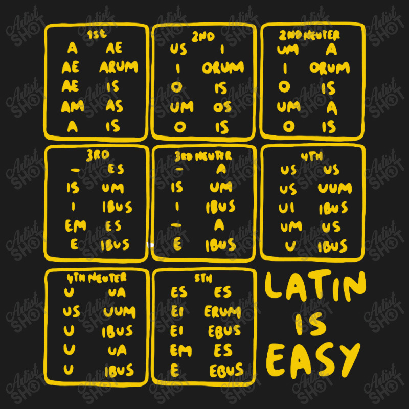 Latin Declensions Cheatsheet Ladies Hoodie & Jogger set by Vario | Artistshot