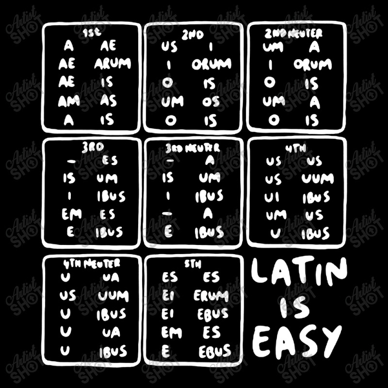 Latin Declensions Cheatsheet Ladies Toddler Sweatshirt by Vario | Artistshot