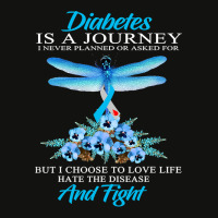 Diabetes Diabetic Is A Journey Dragonfly Ribbon 153 Diabetes Awareness Scorecard Crop Tee | Artistshot