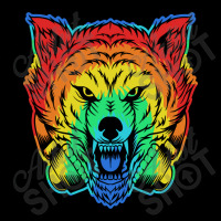 Angry Wolf Headphone Colorful Youth Sweatshirt | Artistshot