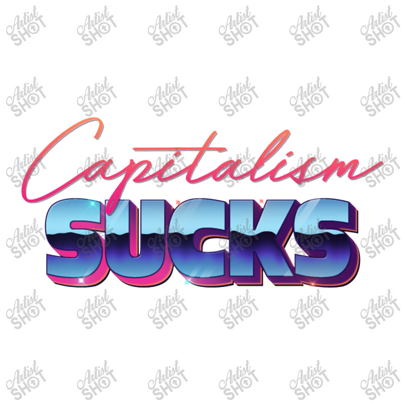 Capitalism Sucks 80s Styled Design 3/4 Sleeve Shirt | Artistshot