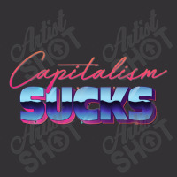 Capitalism Sucks 80s Styled Design Vintage Hoodie | Artistshot