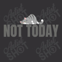 Nope Not Today Funny Lazy Cat Kitten Lover Vintage Hoodie And Short Set | Artistshot