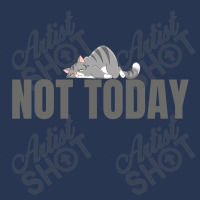 Nope Not Today Funny Lazy Cat Kitten Lover Men Denim Jacket | Artistshot