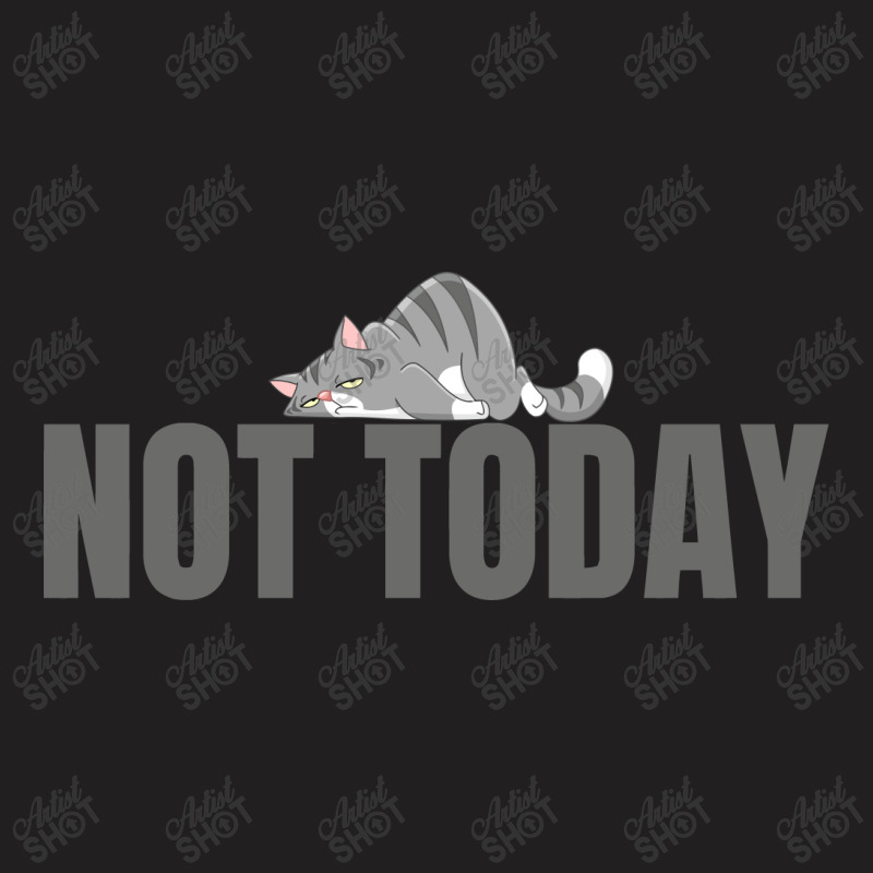 Nope Not Today Funny Lazy Cat Kitten Lover T-shirt | Artistshot