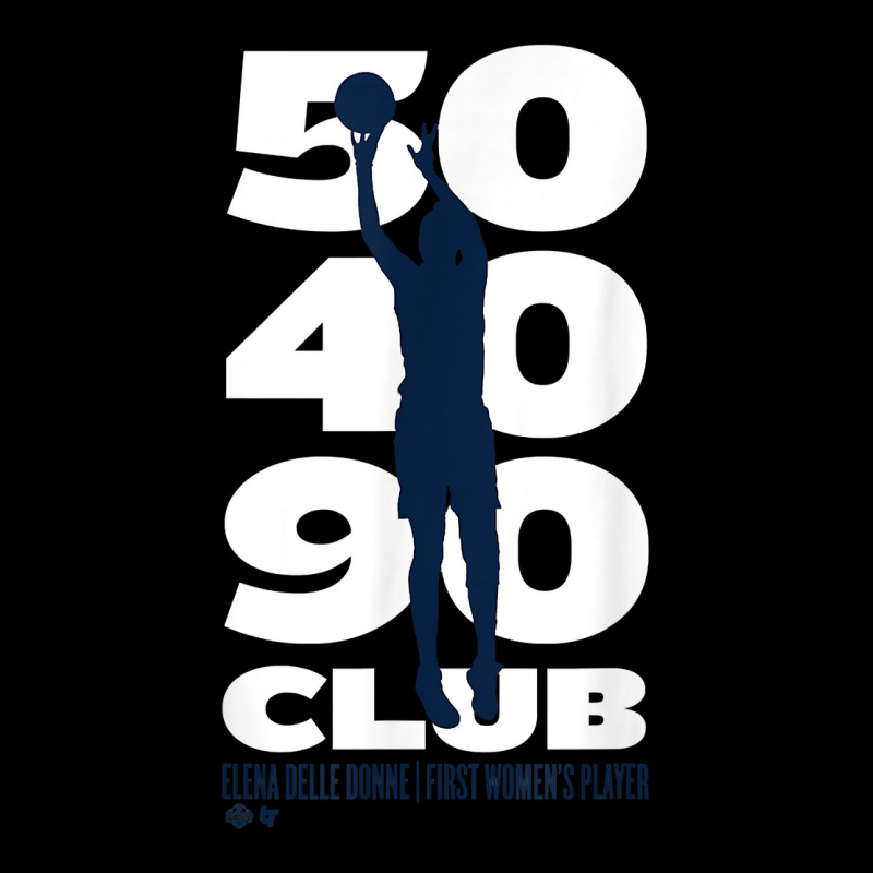 Officially Licensed Elena Delle Donne   50 40 90 Club T Shirt Baby Bibs | Artistshot