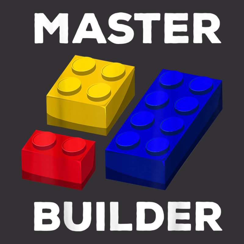 Master Builder Cute Block Building Kids Toys Brick Builders T Shirt Vintage Hoodie And Short Set | Artistshot