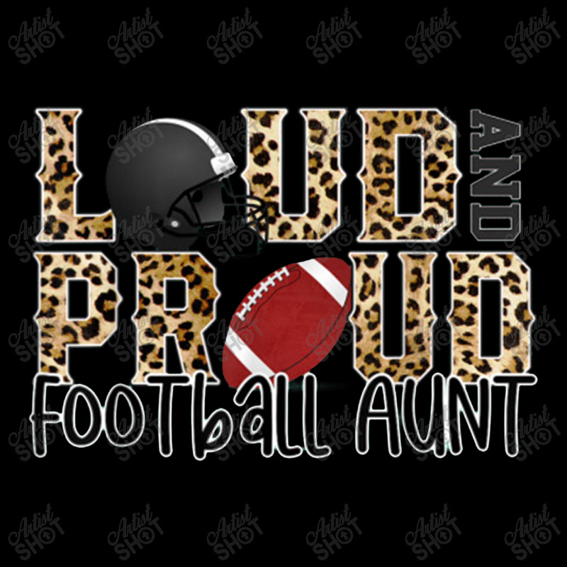 Loud And Proud Football Aunt Leopard Print Pattern V-neck Tee | Artistshot